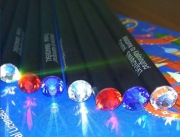 ТРИКОЛОР Набор карандашей с кристаллом Swarovski Цвет: Crystal, Light Siam, Light Sapphire - 6 карандашей