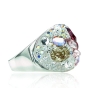 Перстень с кристаллами SWAROVSKI<br>Артикул: 007_ASW20010<br> Размер перстня:   <br> Цвет: Silver / Crystal Multi