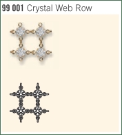 Металлические цепочки и застежки из кристаллов